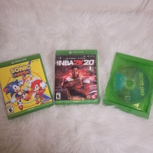 Xbox One Game LOT: Sonic Mania, NBA 2K20, Nickelodeon Kart Racers